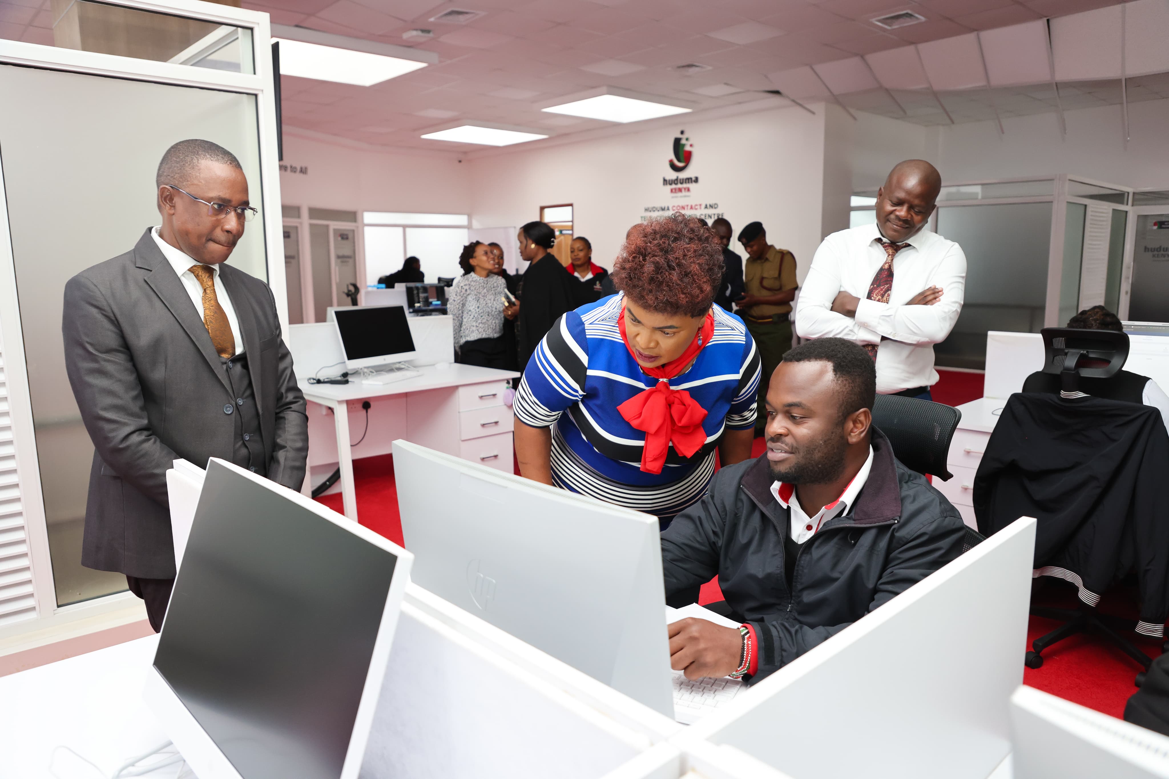 PS Imbunya Visits Huduma Contact and Tele-Counselling Centre