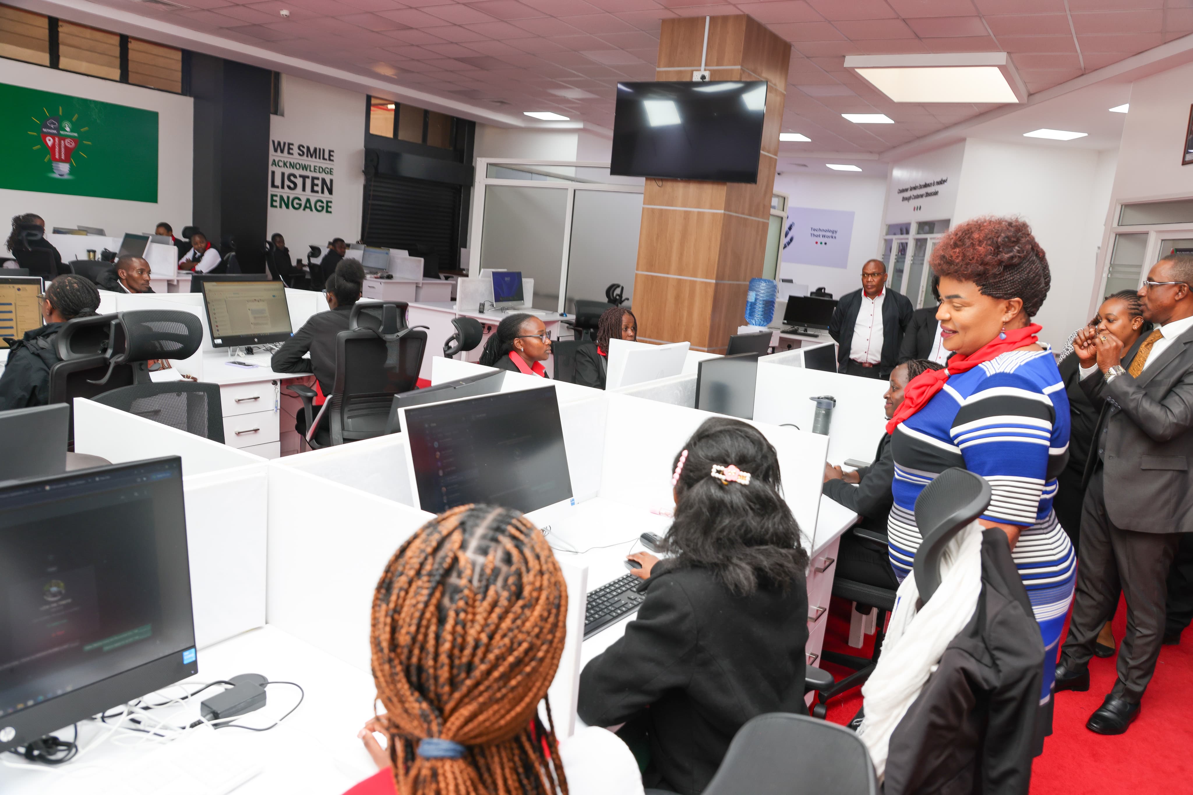 PS Imbunya Visits Huduma Contact and Tele-Counselling Centre